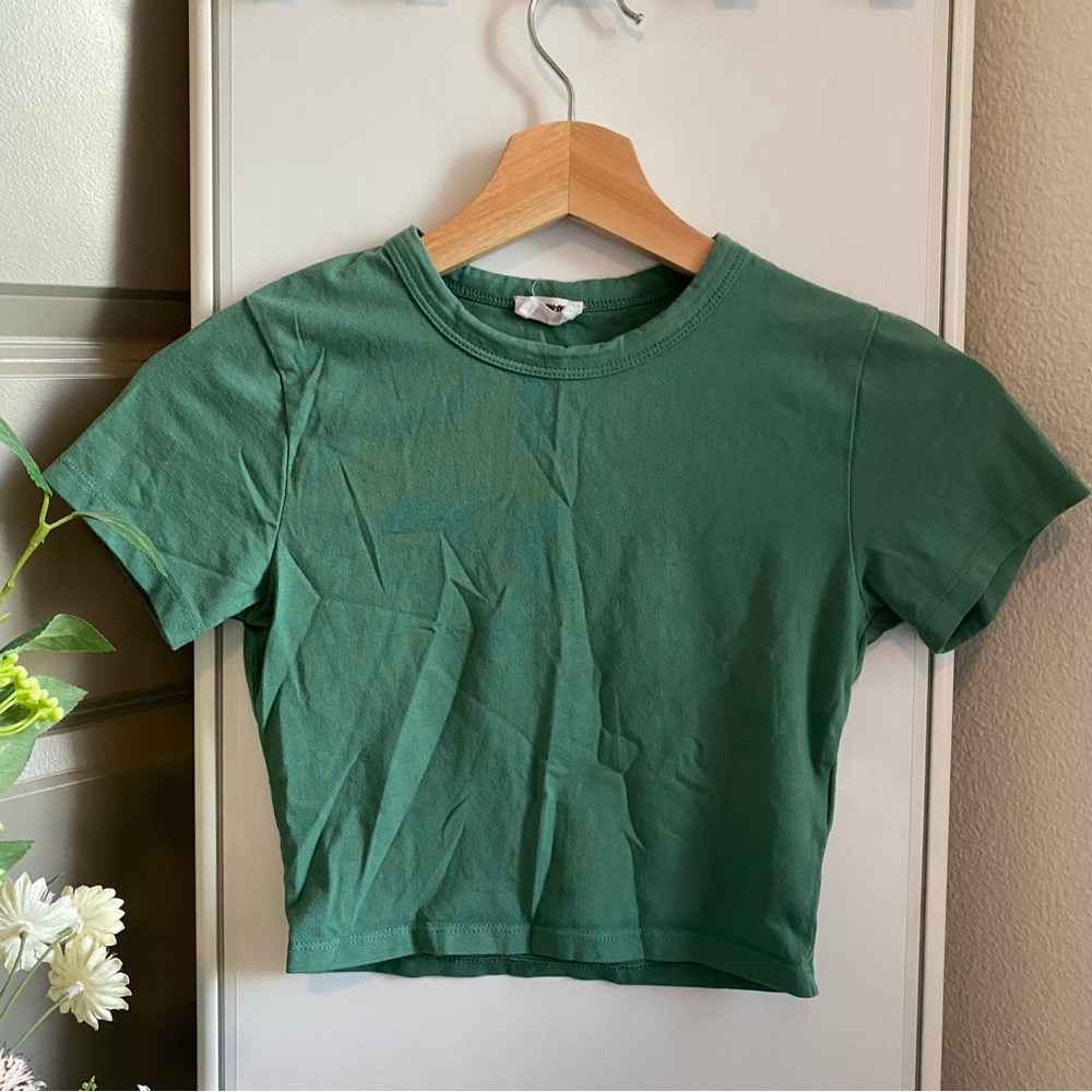 COTTON ON GREEN CROP TOP